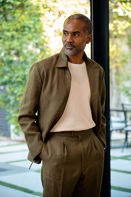 Forest Green Linen Driver