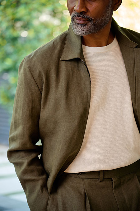 Forest Green Linen Driver