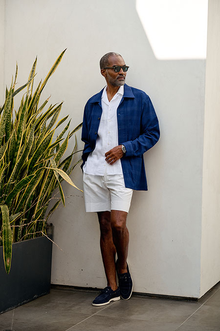 Plaid Seersucker Overshirt