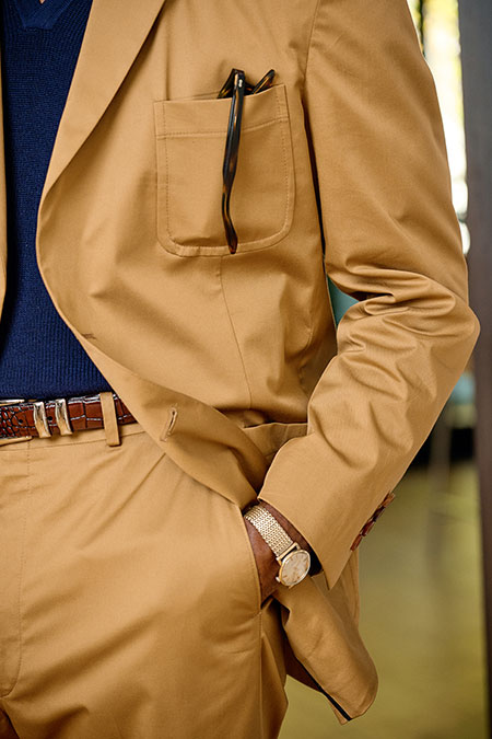 Camel Cotton Lounge Coat