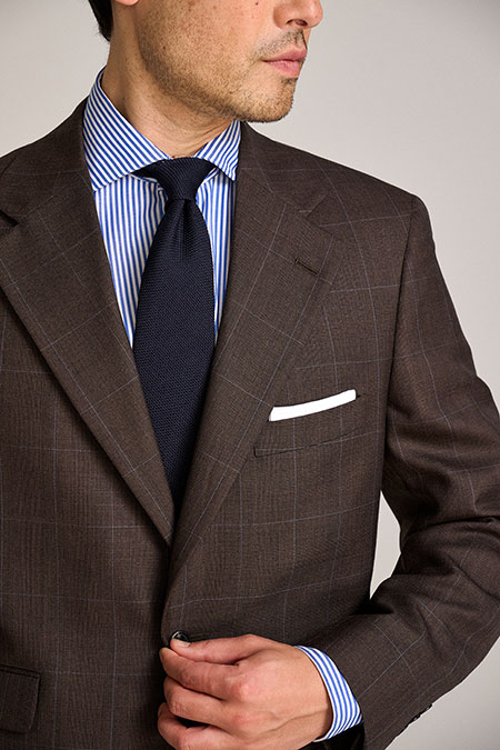Men's Custom Capsule                                                                                                                                                                                                                                      , Brown Glen Plaid Suit