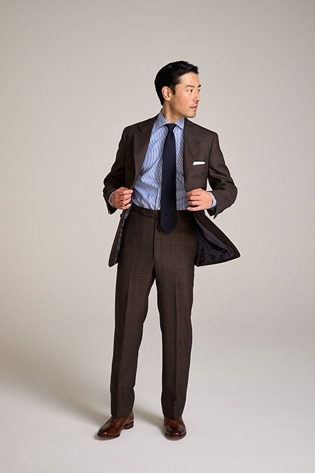 Brown Glen Plaid Suit