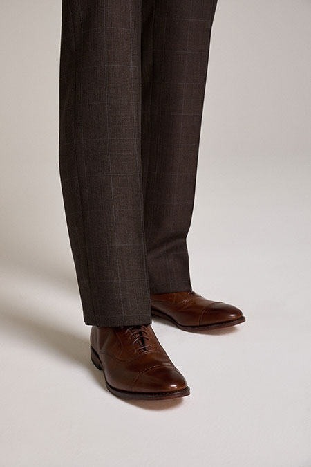 Men's Custom Capsule                                                                                                                                                                                                                                      , Brown Glen Plaid Suit