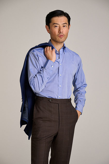 Men's Custom Capsule                                                                                                                                                                                                                                      , Chambray Cotton Dress Shirt
