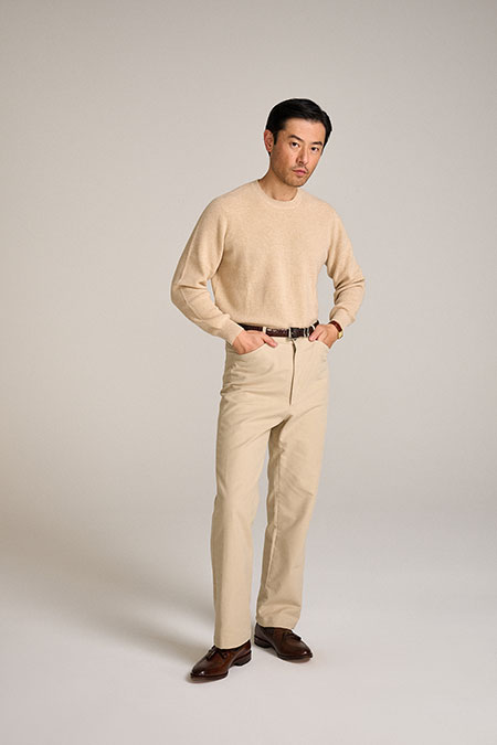 Light Tan Moleskin 5 Pocket Pant