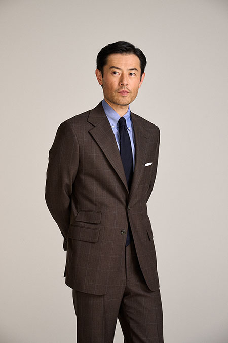 H&S Bespoke 31 Brown Glen Plaid Suit