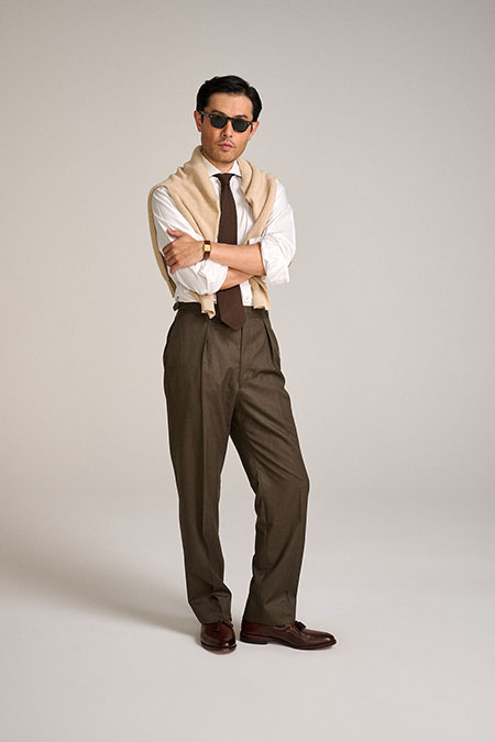 Men's Custom Capsule                                                                                                                                                                                                                                      , Heather Brown Trouser