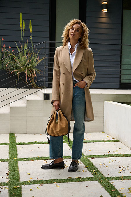 Camel Hair Stephanie Coat