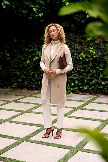 Camel Custom Knit Turtleneck