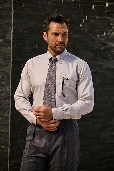 Tan Jacquard Shirt