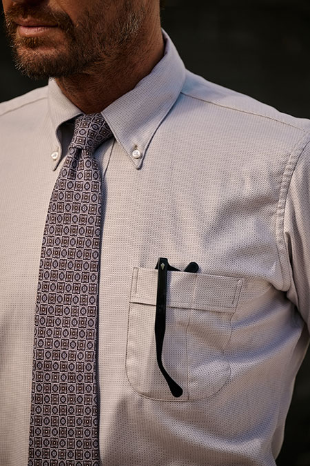 Tan Jacquard Shirt