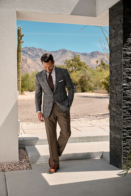 Brown Flannel Trousers
