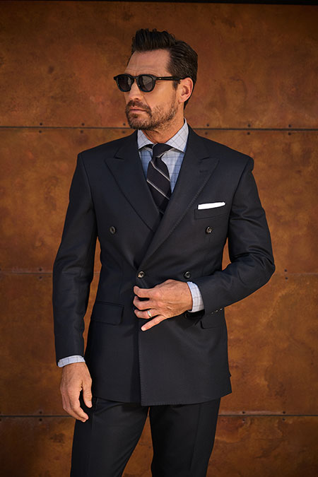 Navy Double Breasted Jacket