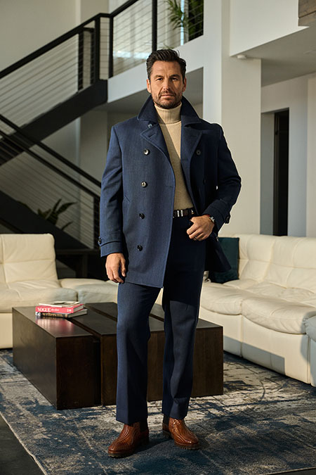 Navy Peacoat Separate Suit
