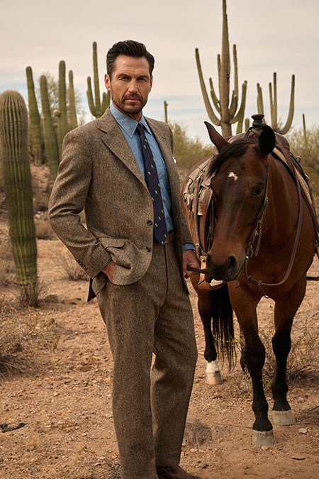 Brown Donegal Suit