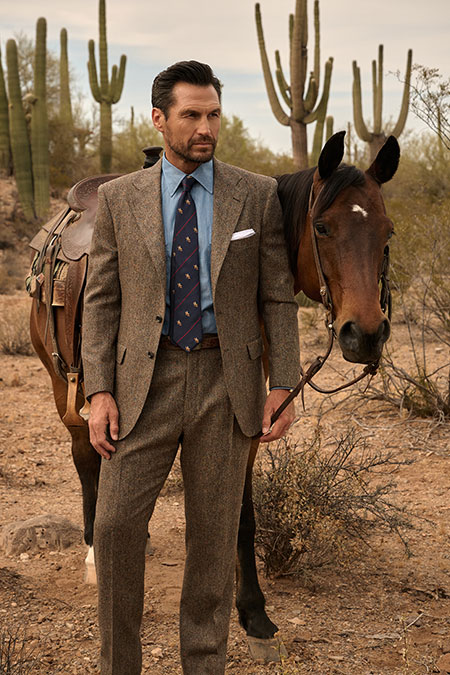 Brown Donegal Suit