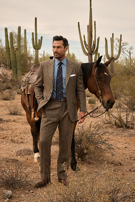 Brown Donegal Suit