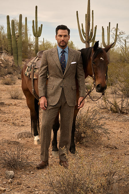 Brown Donegal Suit
