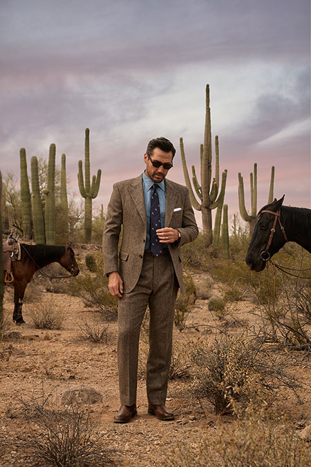 Brown Donegal Suit