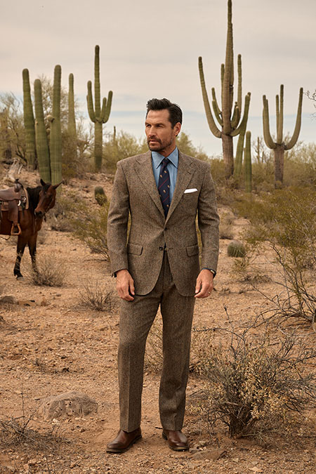Brown Donegal Suit
