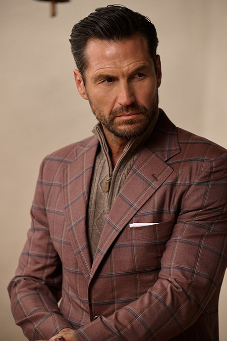 Rust Windowpane Sportscoat