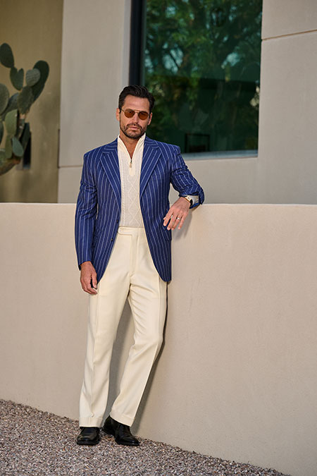 White Flannel Trousers