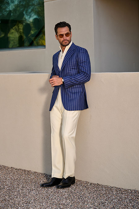 Men's FW26 Lookbook                                                                                                                                                                                                                                       , White Flannel Trousers