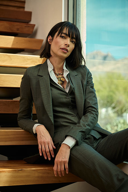 Olive Glen Plaid Suit