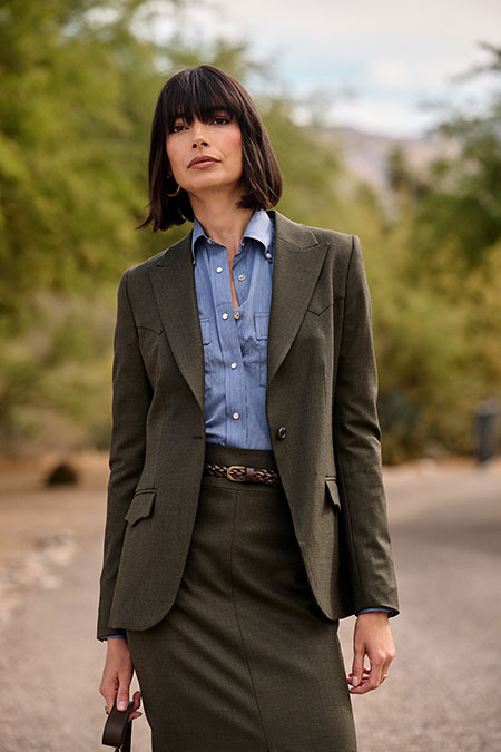 Forest Green Western Suit