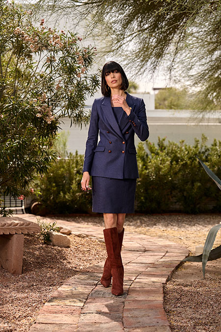 Royal Blue Donegal Jacket & Dress