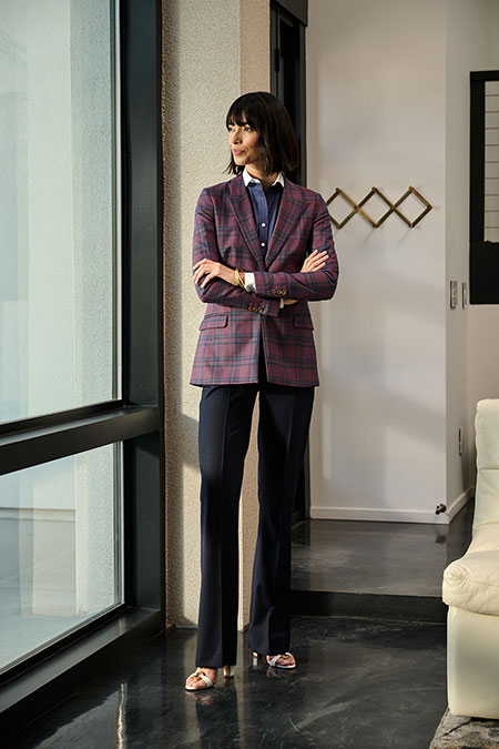 Navy Twill Trousers