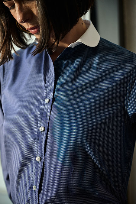 Dark Navy Jacquard Shirt