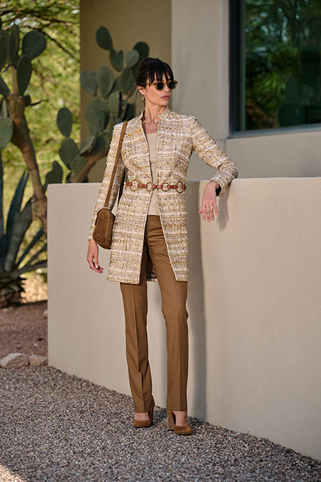 Brown Crepe Trousers