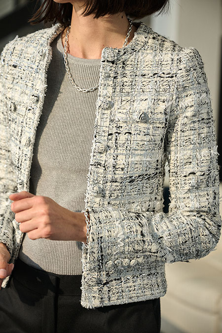 Silver Tweed Jacket