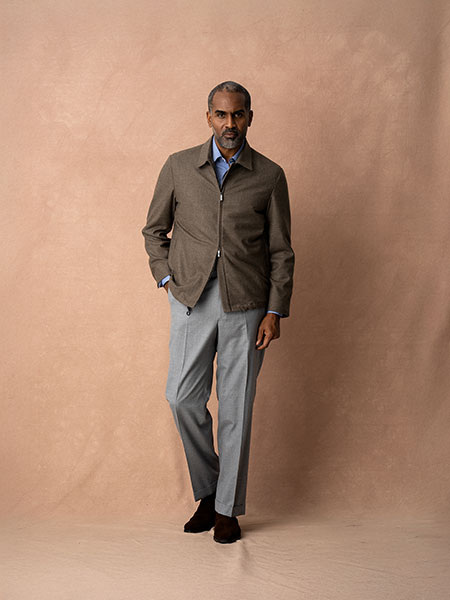 Tan Flannel Driver Jacket