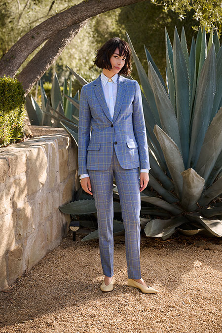 Light Blue Plaid Suit