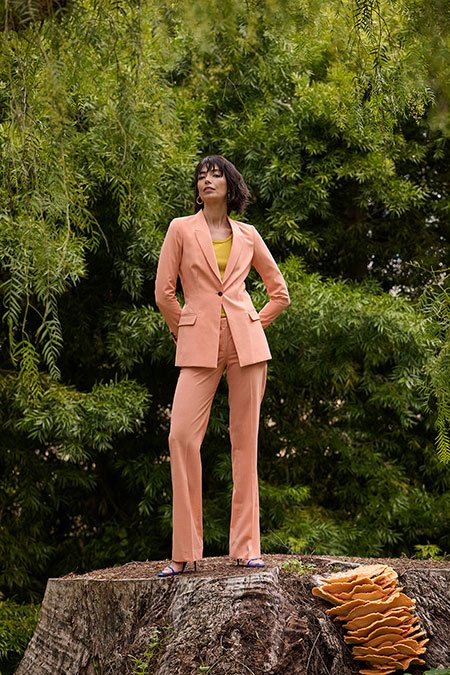 Peach Wool Suit