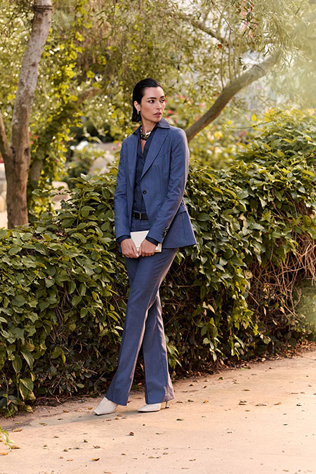 Slate Blue Western Suit