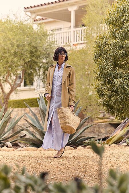 Blue & Green Striped Lee Shirt Dress