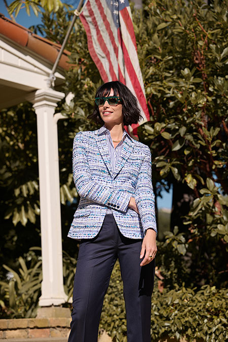 Blue Tweed Mix Jane Jacket