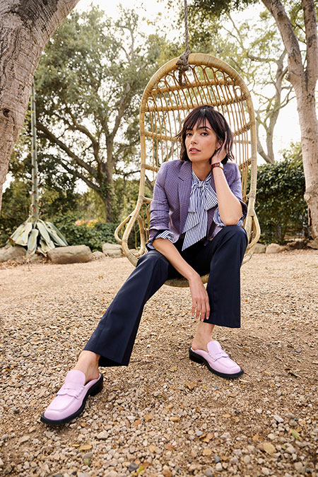 Spring Summer 26 Women's Lookbook                                                                                                                                                                                                                         , Trina Navy Plain Trousers