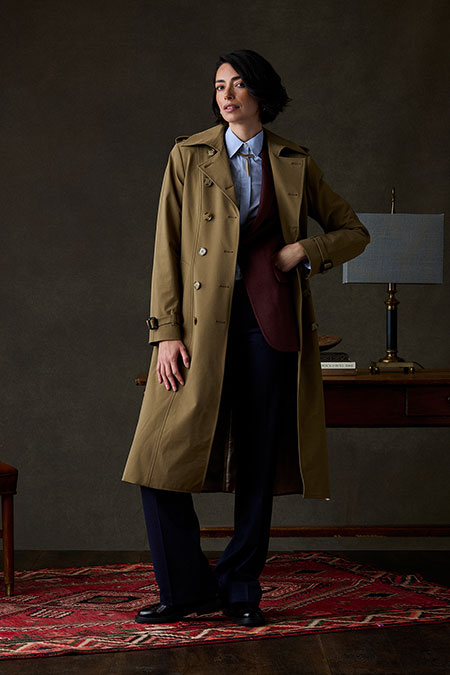 Tan Alexandra Trench Coat