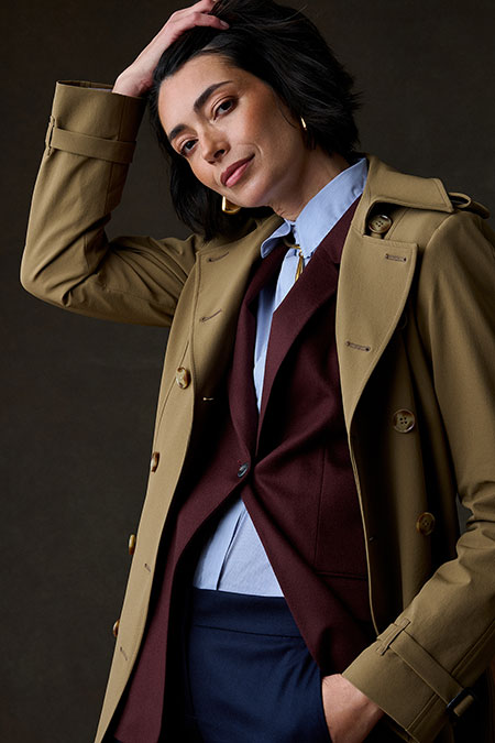 Tan Alexandra Trench Coat
