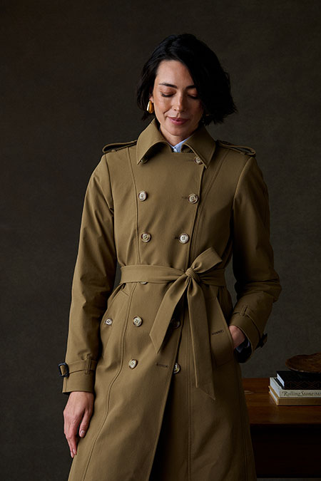 Tan Alexandra Trench Coat