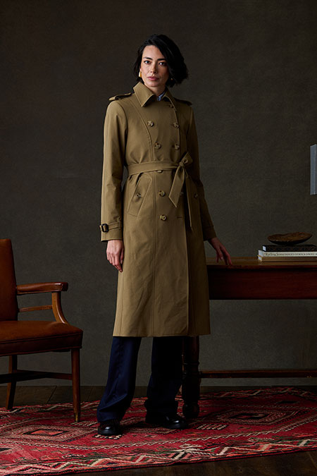 Tan Alexandra Trench Coat