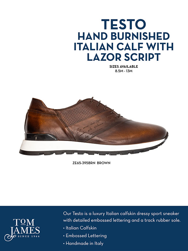                                                                                                                                                                                                                                                           , Testo Italian Calfskin Sneaker